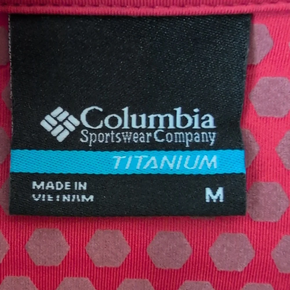 Columbia Crystal Leaf Omni-Heat Helix full-zip jacket, Red/Salmon, Ladies Medium - Picture 2 of 9